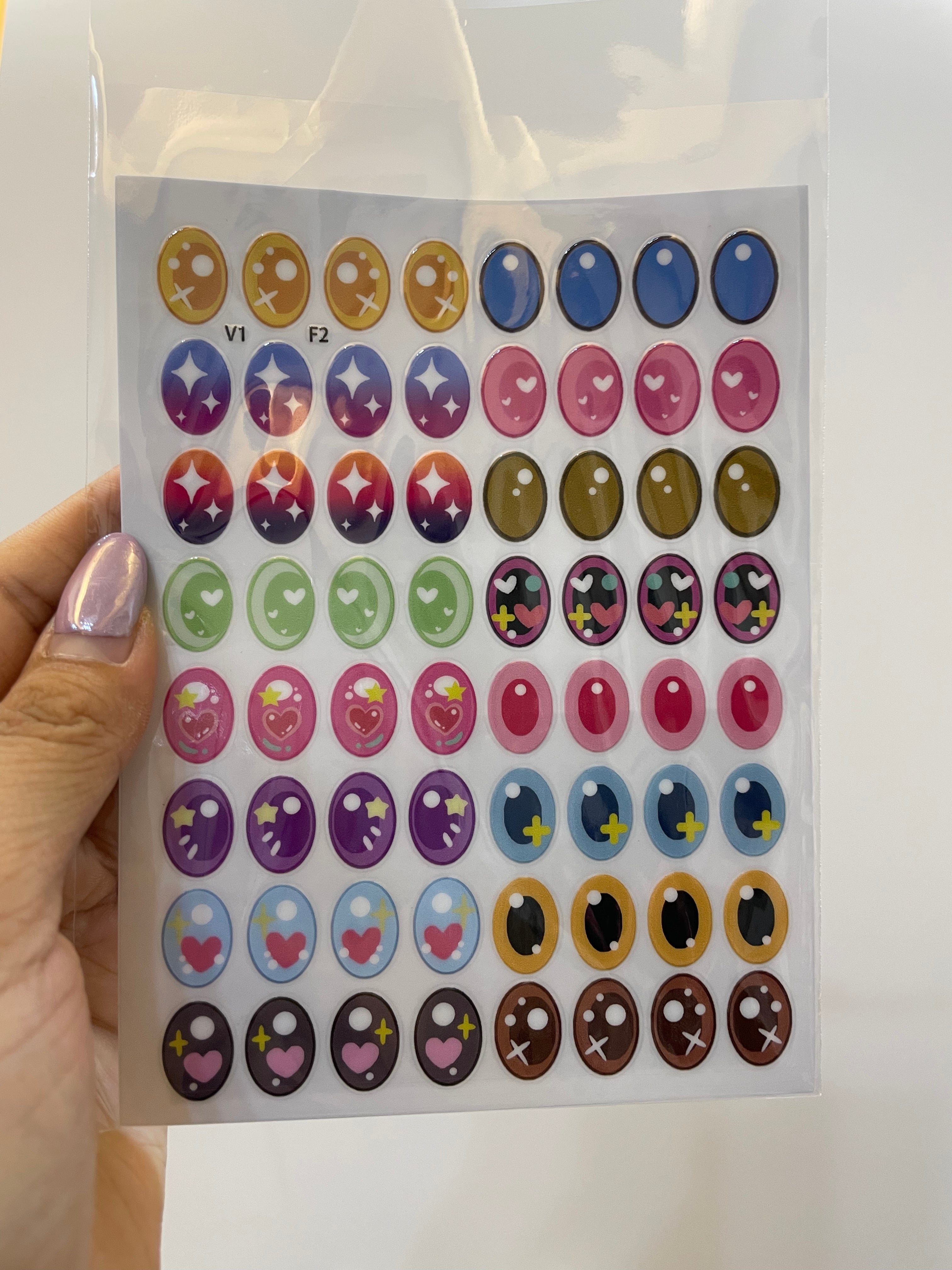 32 Pairs of Eye Stickers for V1 V2 V3, for 17cm Bubu,
