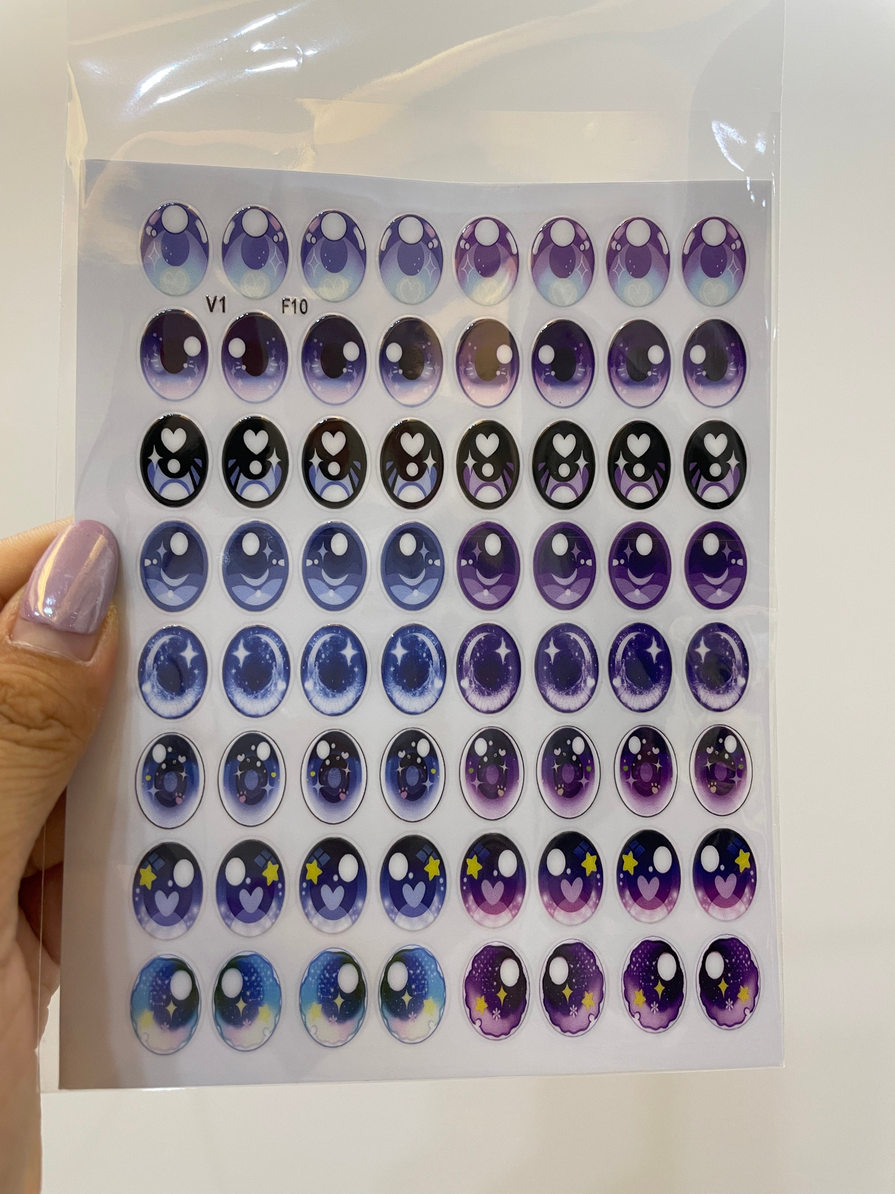 32 Pairs of Eye Stickers for V1 V2 V3, for 17cm Bubu,